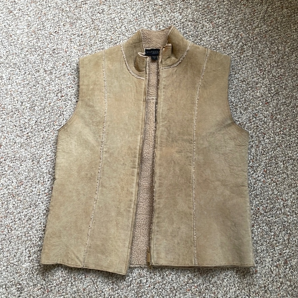 100% leather vest